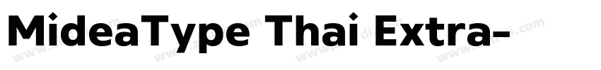 MideaType Thai Extra字体转换
